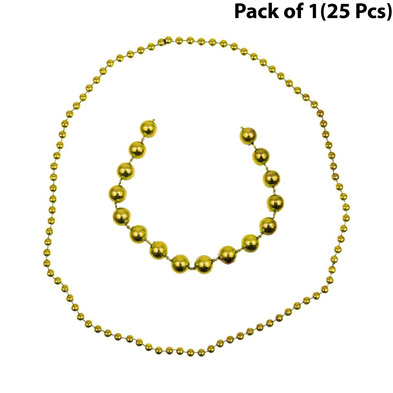 Round Bead Necklaces 5mm ball beads on 31 inch necklace | handmade bead necklaces | RAHEEV®